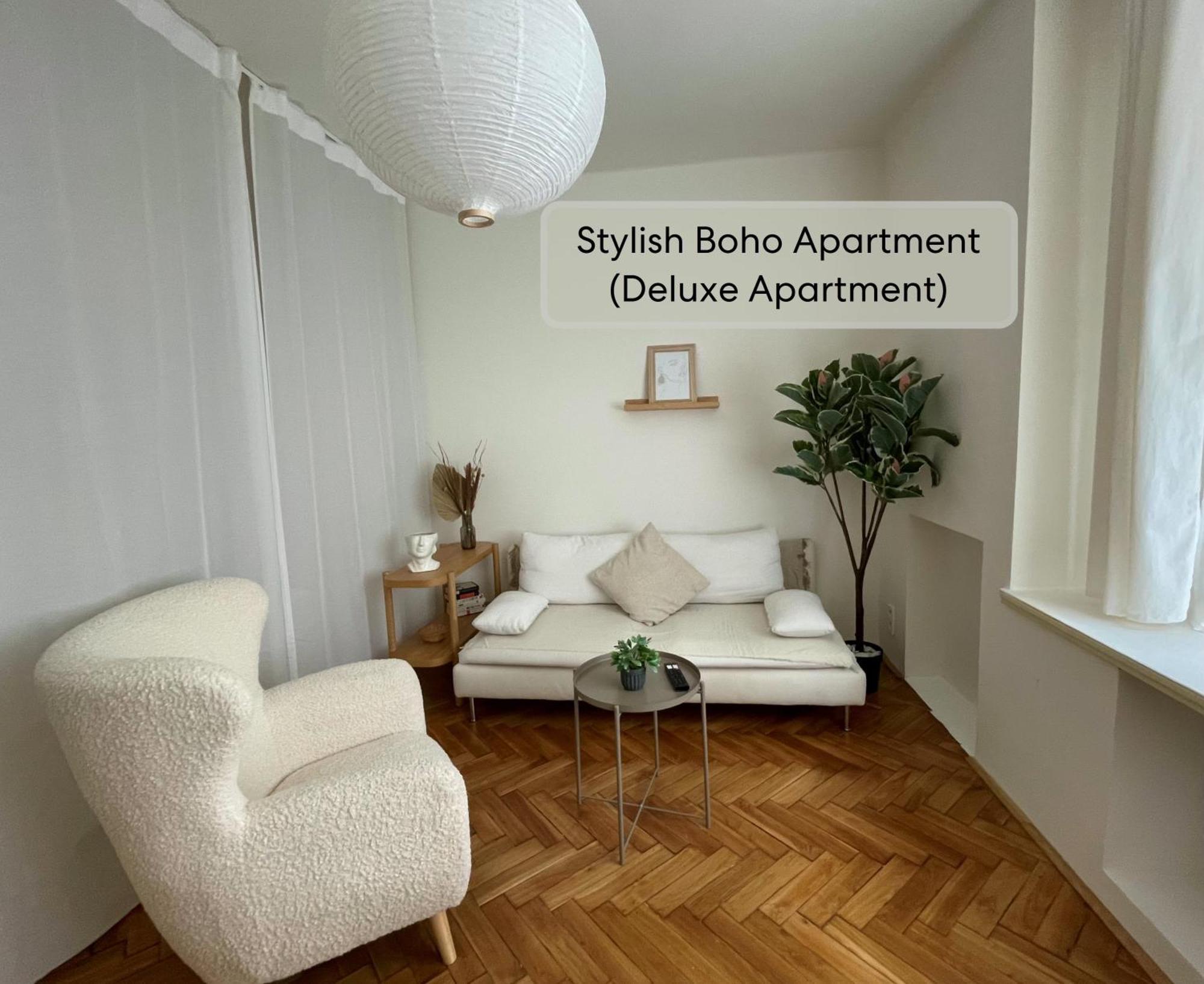 Urban Retreat I Modern Boho Apartments In Lovely Letna District - 10 Minutes From Old Town 布拉格 外观 照片
